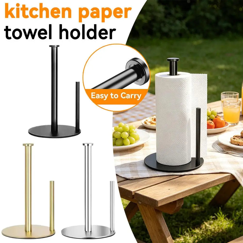 Paper Towel Holder Countertop Heavy-Duty Countertop Organizer, Space-Saving Design for Paper Towels for Bathroom Kitchen Oasis Select