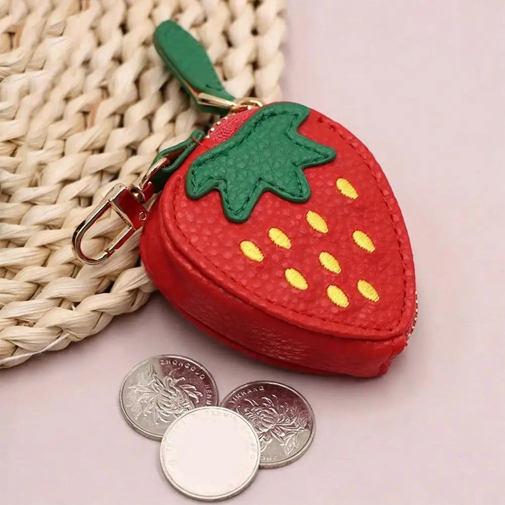 Kawaii Fruit Coin Purse – Mini Wallet & Keychain Charm for Girls