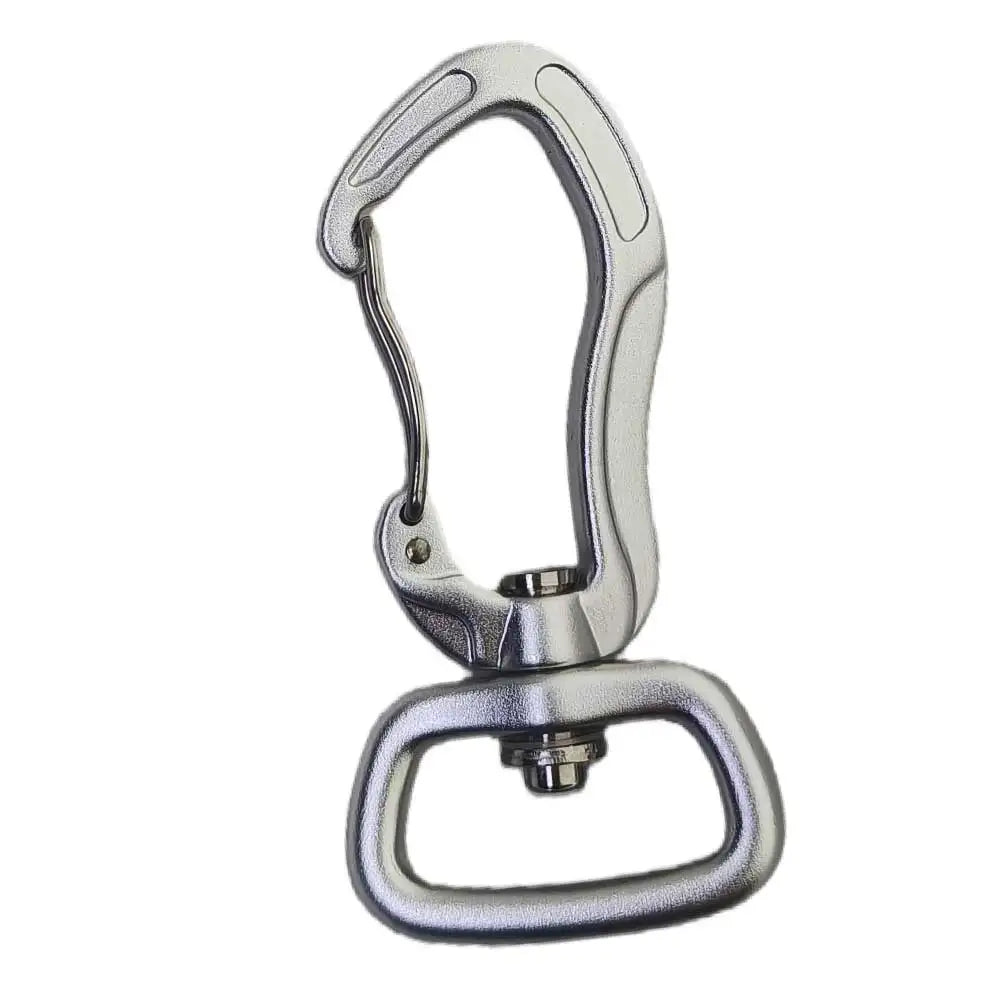 Lightweigh Outdoor Climbing Carabiner Keychain Clip for Backpacks Water Bottle Dog Leash Gear Rotatable Wiregate Hammock Hook Oasis Select Silver 1