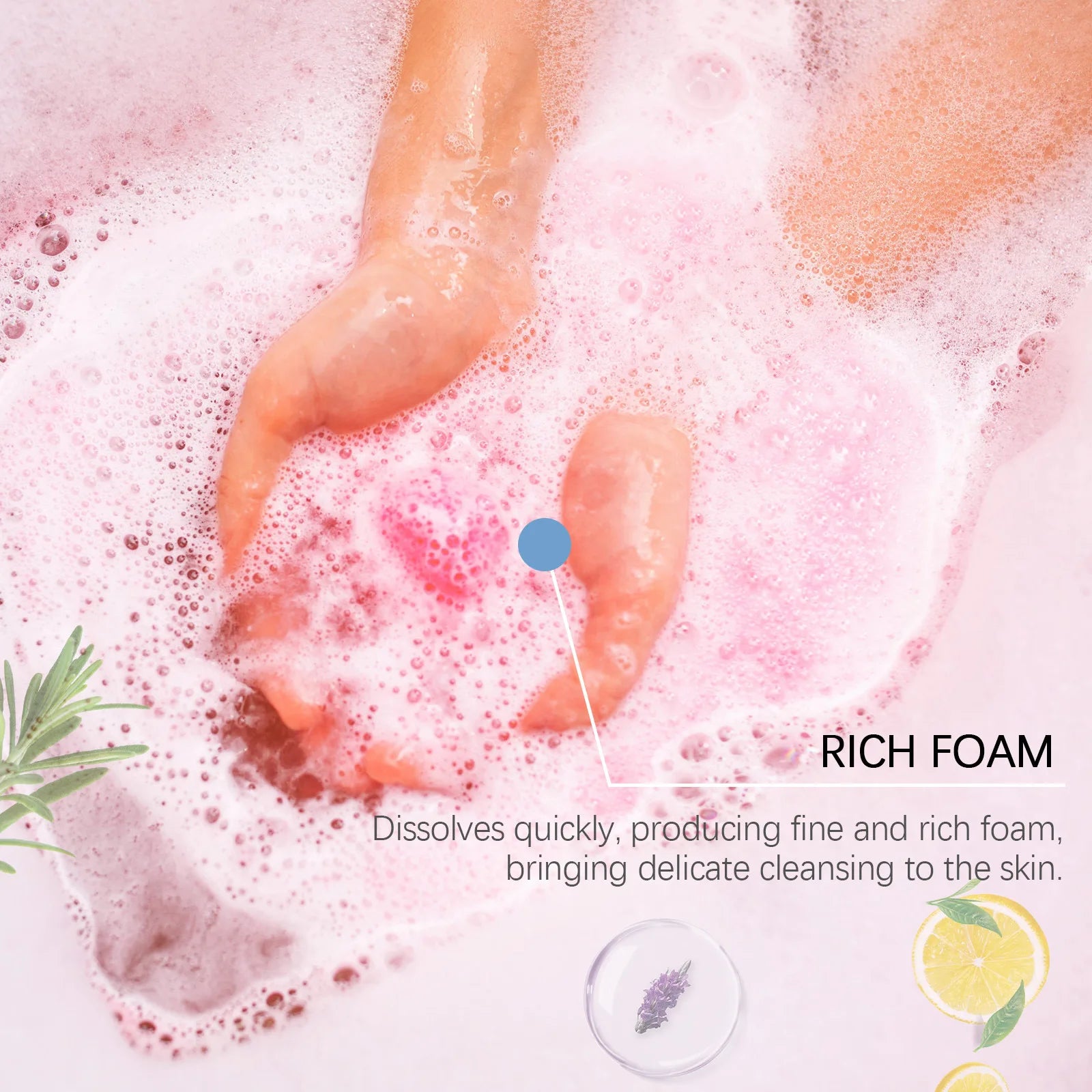 Aromatherapy Bath Bombs Set – 6 Pack Moisturizing Fizz Balls Bath Bombs Set Oasis Select