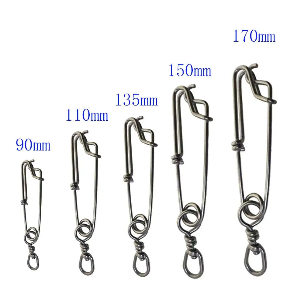 2PCS Stainless Steel Tuna Fishing Clip Snap with B.L Swivel for Spearfishing Long Line Fishing Accessories Fishing Tools Oasis Select