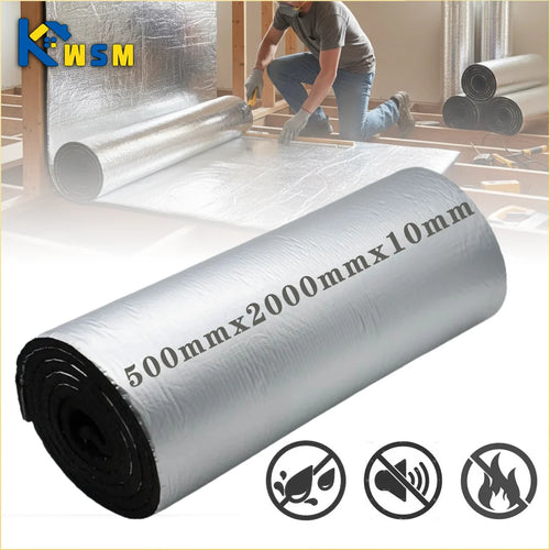 10MM Thermal Insulation Soundproof Mat Heat Barrier Foam Roll Home Wall Floor Door Acoustic Noise Reduction Warm Keeping Panel Oasis Select Default Title