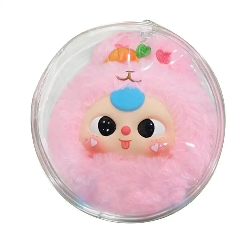mini Transparent Doll Display Bag Round Doll Carrying Case Dustproof Doll Pouch Figure Storage Box for Showing Off Small Figures Oasis Select