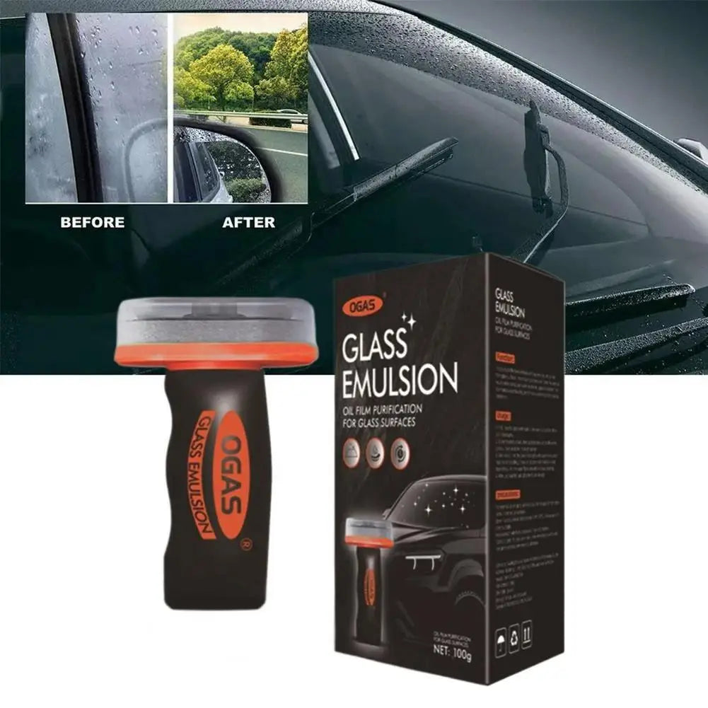 Glass Emulsion Oil Film Purification For Glass Surfaces Cleaning Brush Foam Windshield Watermark Remover Anti-Fog Coating Tool Oasis Select