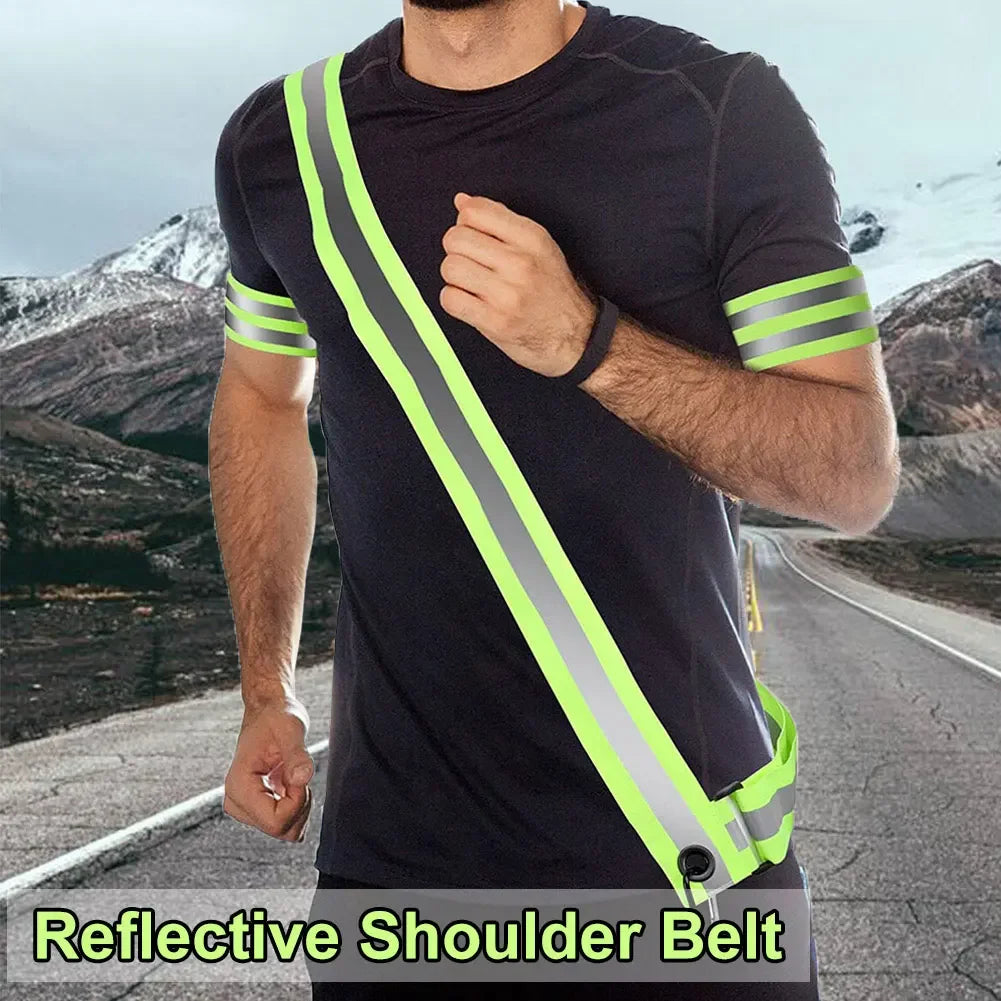 Reflective Safety Shoulder Belt | High Visibility Night Running