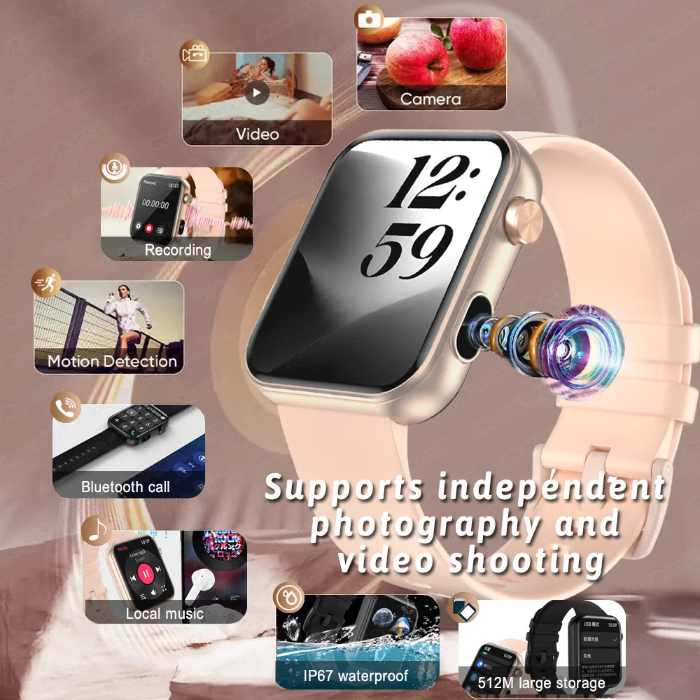 Jooeniok P51 Smartwatch – Camera, BT Calling & Fitness Tracker