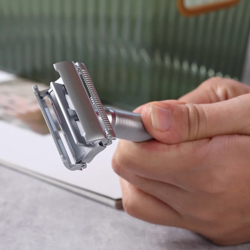 Yaqi Monarch Double Edge Safety Razor – Matte Chrome 0.90mm