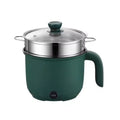 1.5L Mini Home Cooking Pot Multifunctional Rice Cooker Non Stick Pan Safety Material Potable Stockpot Utility Electrice Oasis Select green