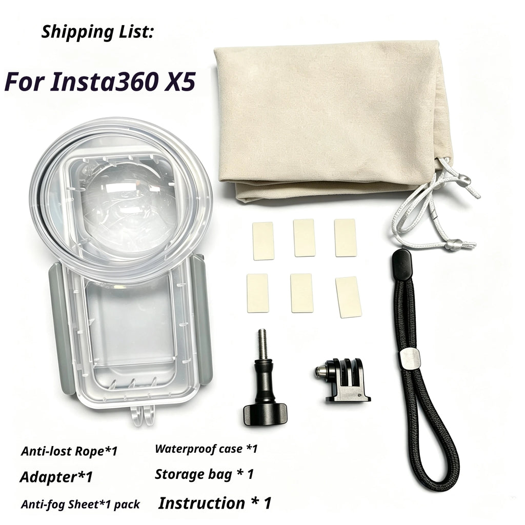 Seafrogs 50m Waterproof Dive Case for Insta360 X5 | Housing