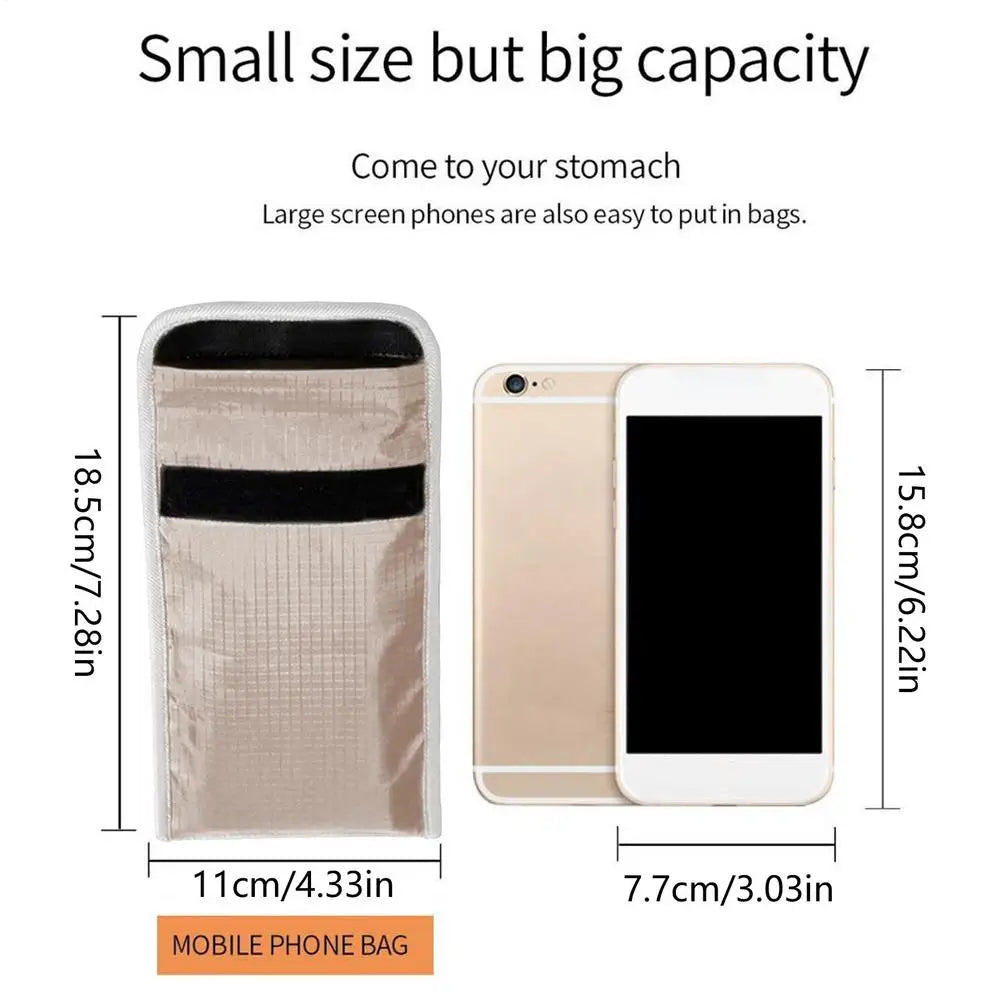Cell Phone Signal Blocking Bag Signal Blocking Faraday Bag Anti-Radiation Anti-Hacking Tracking for Cell Phones Car Key Storage Oasis Select a
