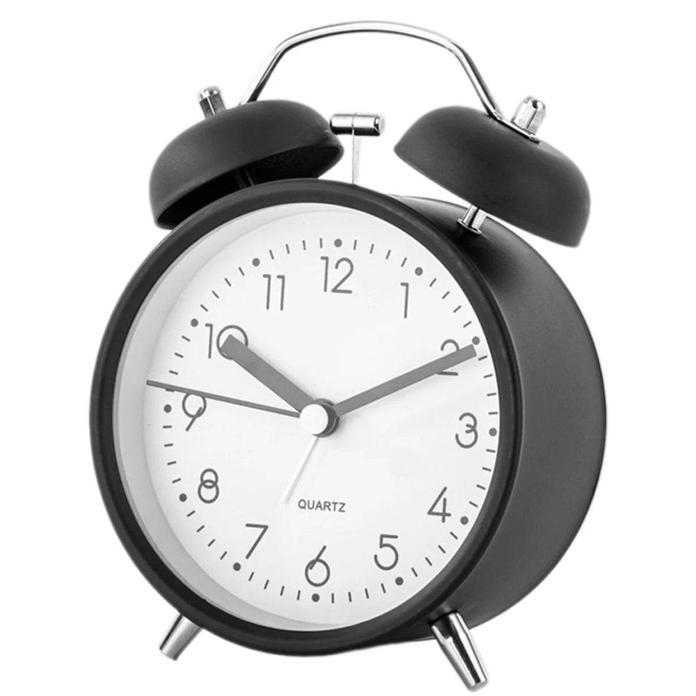 Twin-Bell Vintage Alarm Clock with Night Light | Luxfacigoo
