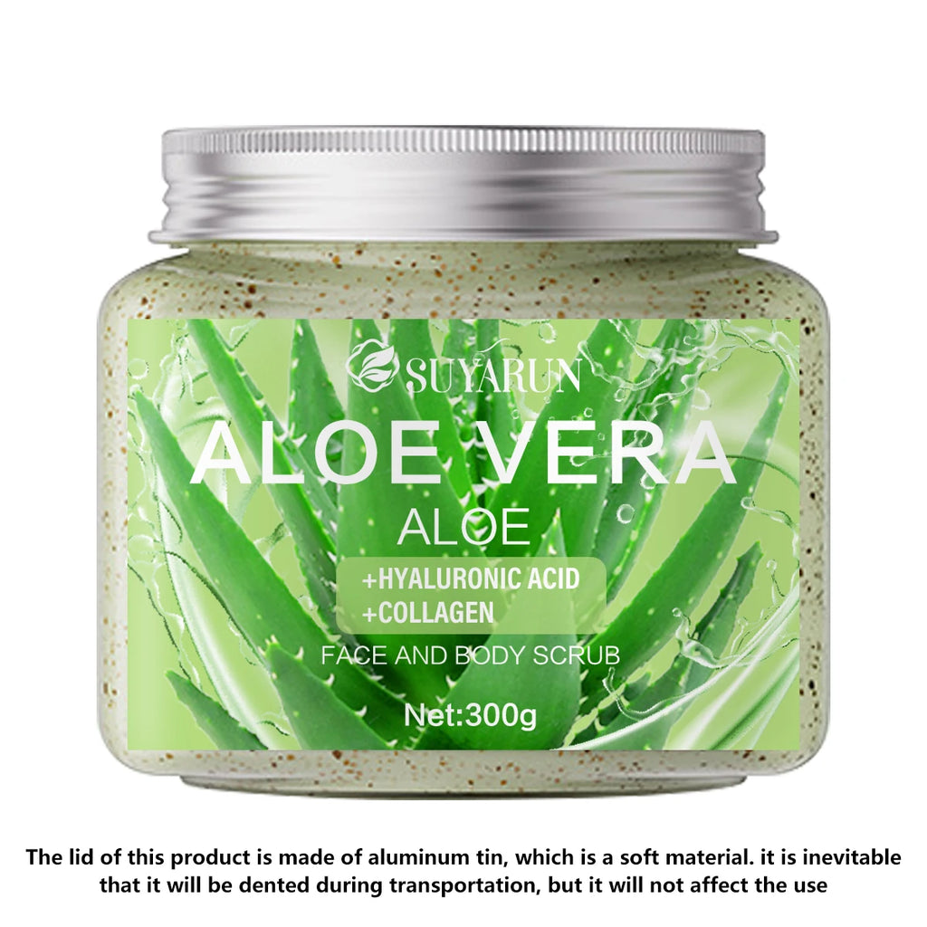 SUYARUN Natural Body Scrub – Raspberry, Aloe & Coconut