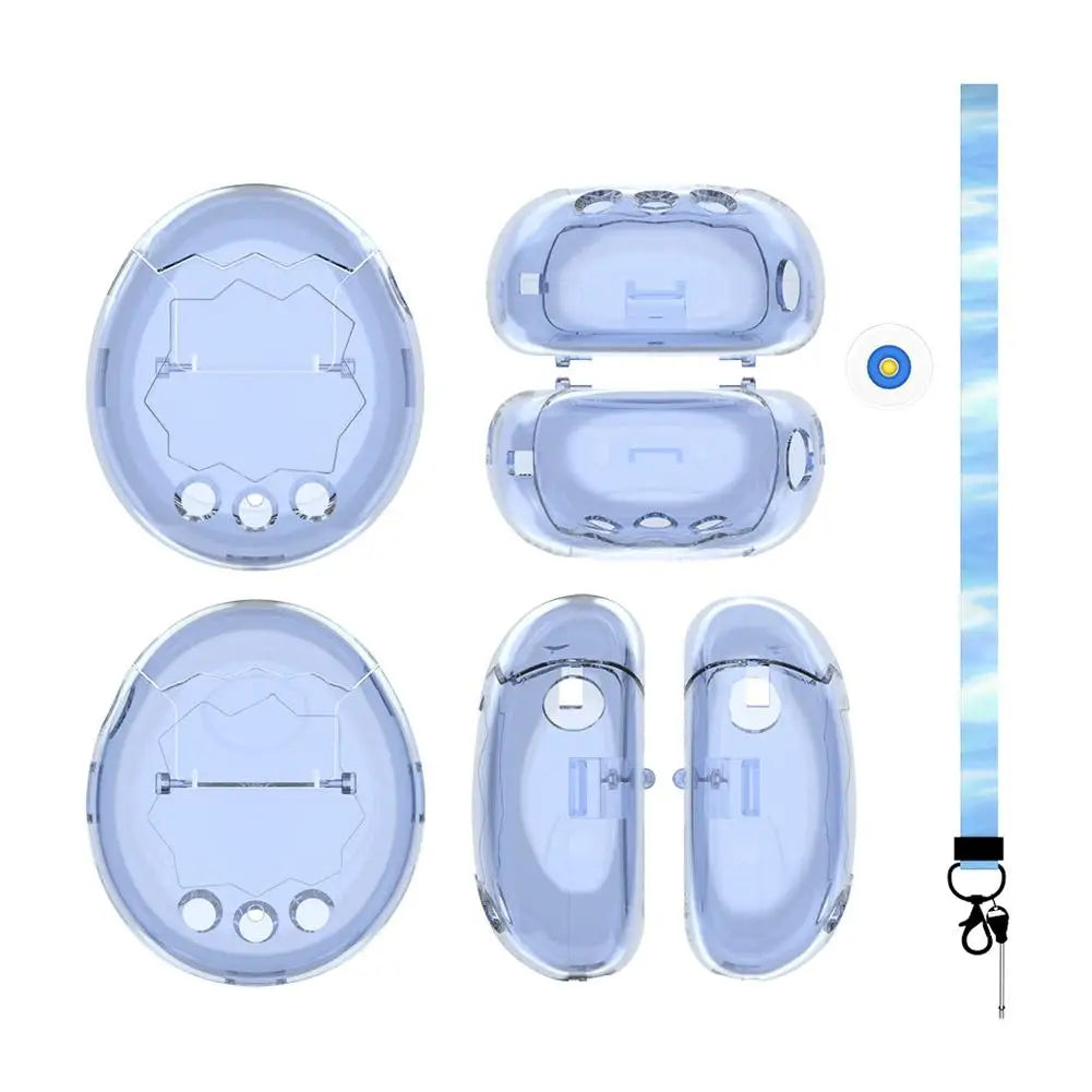 For Bandai Tamagotchi PC Protective Case Clear Hard Cover For Tamagotchi Paradise Electronic Pet Machine Decorative Cover Oasis Select transparent blue B
