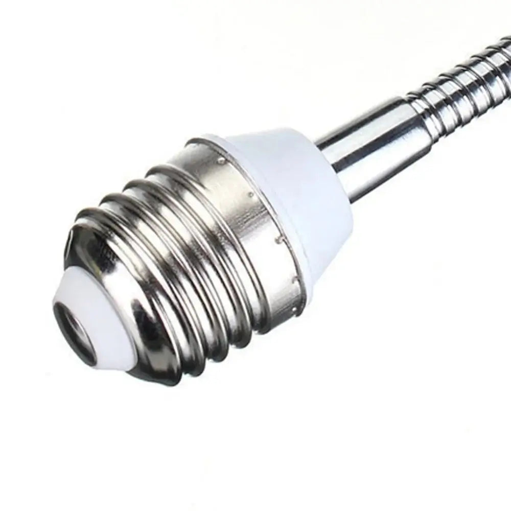 20/30/40/60cm LED Bulb Extension Tube Flexible E27 To E27 Bulb Conversion Lengthen Threaded Lamp Holder Adapter Home Oasis Select