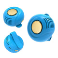 Portable Clip-on Mini Fan Handheld Wearable Bladeless Snap On Silent Fan USB Charging For Camping Travel Working Oasis Select Blue