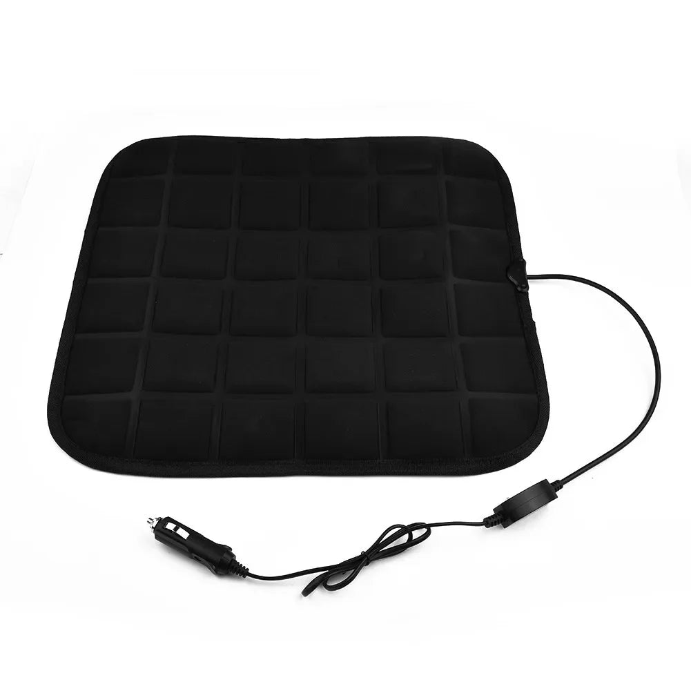 Car Seat Heated Cover 12V Electric Heating Pads Front Seat Cushion Adjustable Temperature Universal Winter Auto Seat Warmer Pad Oasis Select