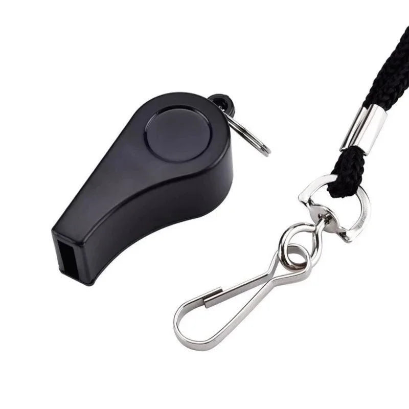 High Quality Black Whistle Referee Game Halter Whistle Outdoor Travel Hiking Whistle Suitable for Basketball Volleyball Games Oasis Select 1PCS