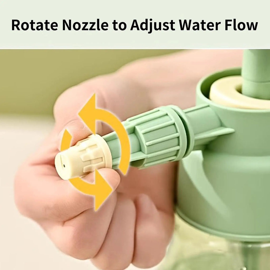 Watering Spray Adjustable Spray Bottle 1.5L Pump Pressure Leak-Proof Handheld Plastic Watering Can for Home Garden Plants Clean Oasis Select