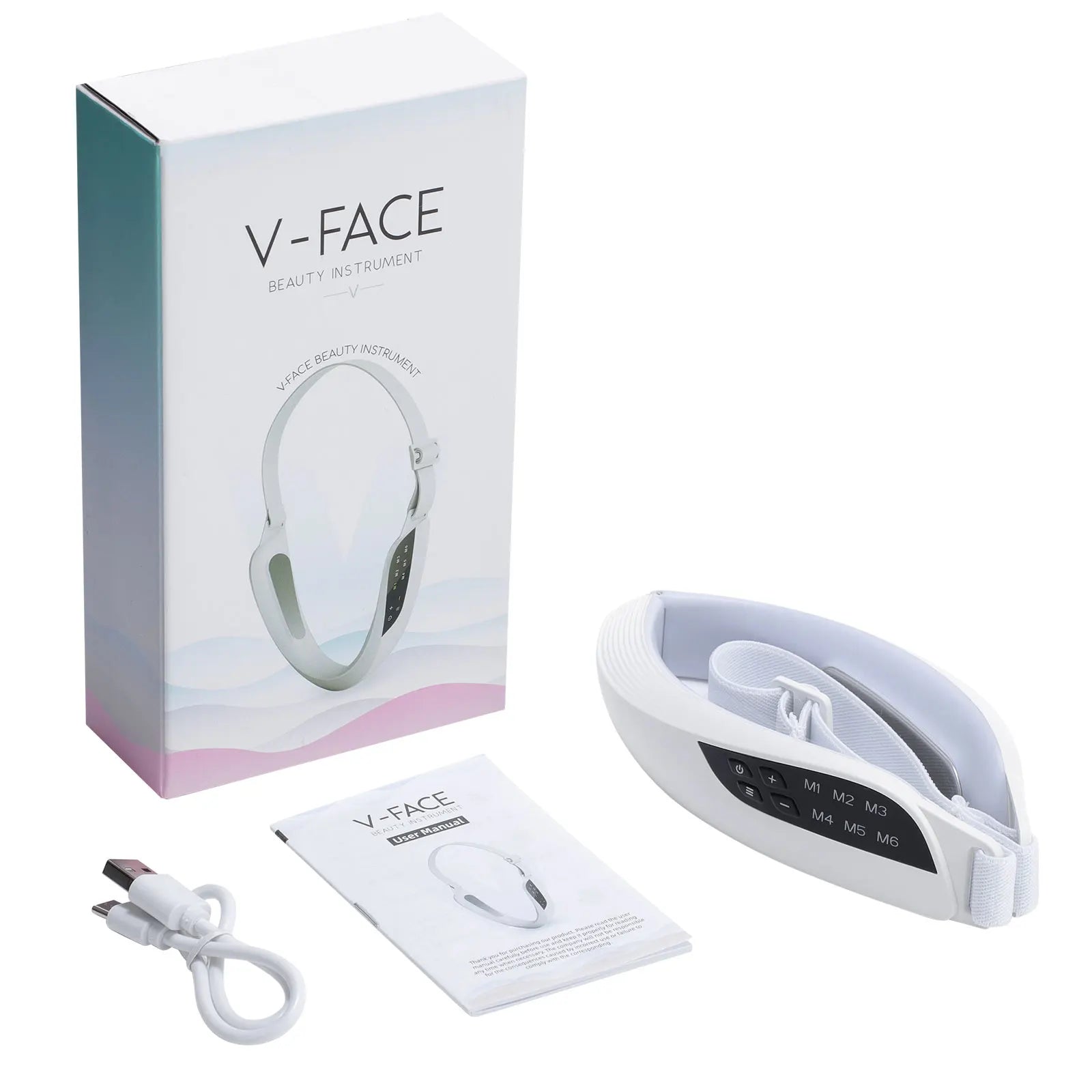 Hailicare Facial Massager – 6 Modes, 8 Levels, USB Rechargeable