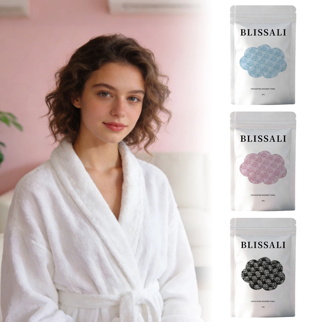 Exfoliating Shower Towel – Back Scrubber & Dead Skin Remover Exfoliating Bath Towel Oasis Select