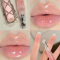 Hydrating Fruit Lip Oil Moisturising Non-sticky Plumping Grape Lip Gloss Honey Transparent Essence Lip Balm Cosmetics Care Oasis Select Peach Flavor