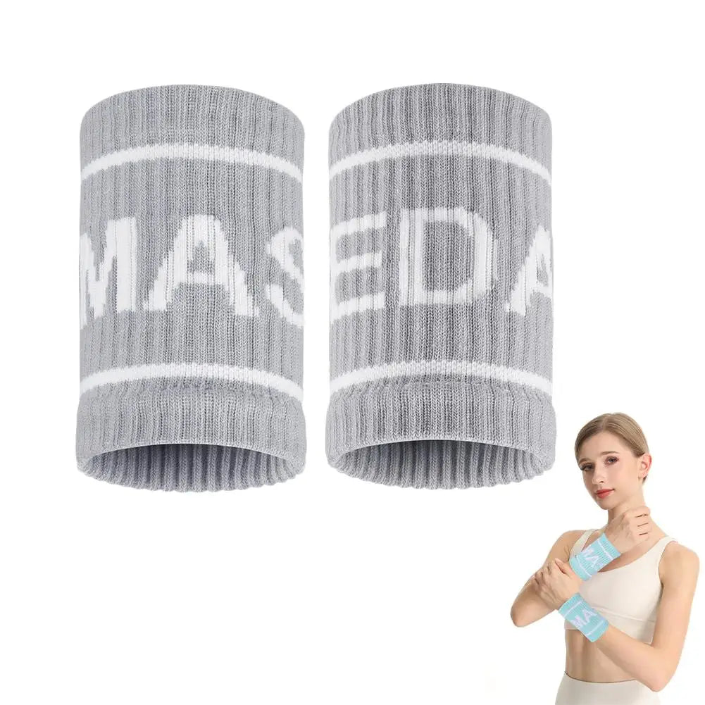 NEW Elastic Sport Wristband Basketball Volleyball Wrist Guard Golf Tennis Sweatband Wrist Band Fashion Colorful Wrist Support Oasis Select Gray