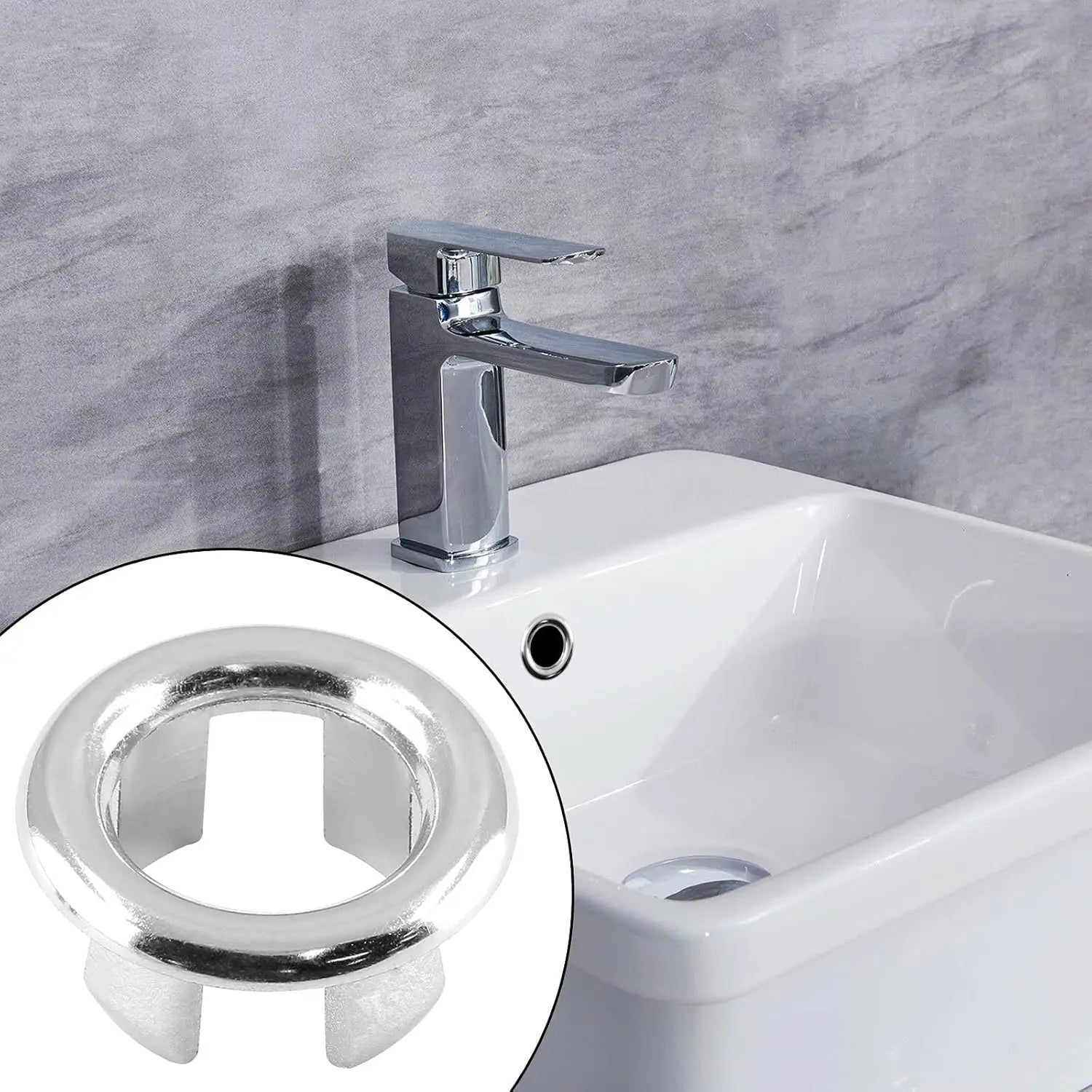 1-30PCS Brass Sink Drain Stopper Ceramic Art Basin Overflow Hole Plug Decorative Cover for Bathroom Sink Shower Accessories Oasis Select