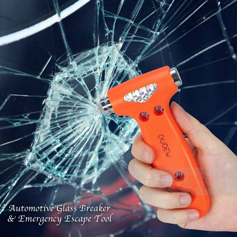 Multi-function Hammer Two-in-one Safety Hammer Rescue Hammer Car Escape Hammer Window Breaker Vehicle Emergency Tool Oasis Select