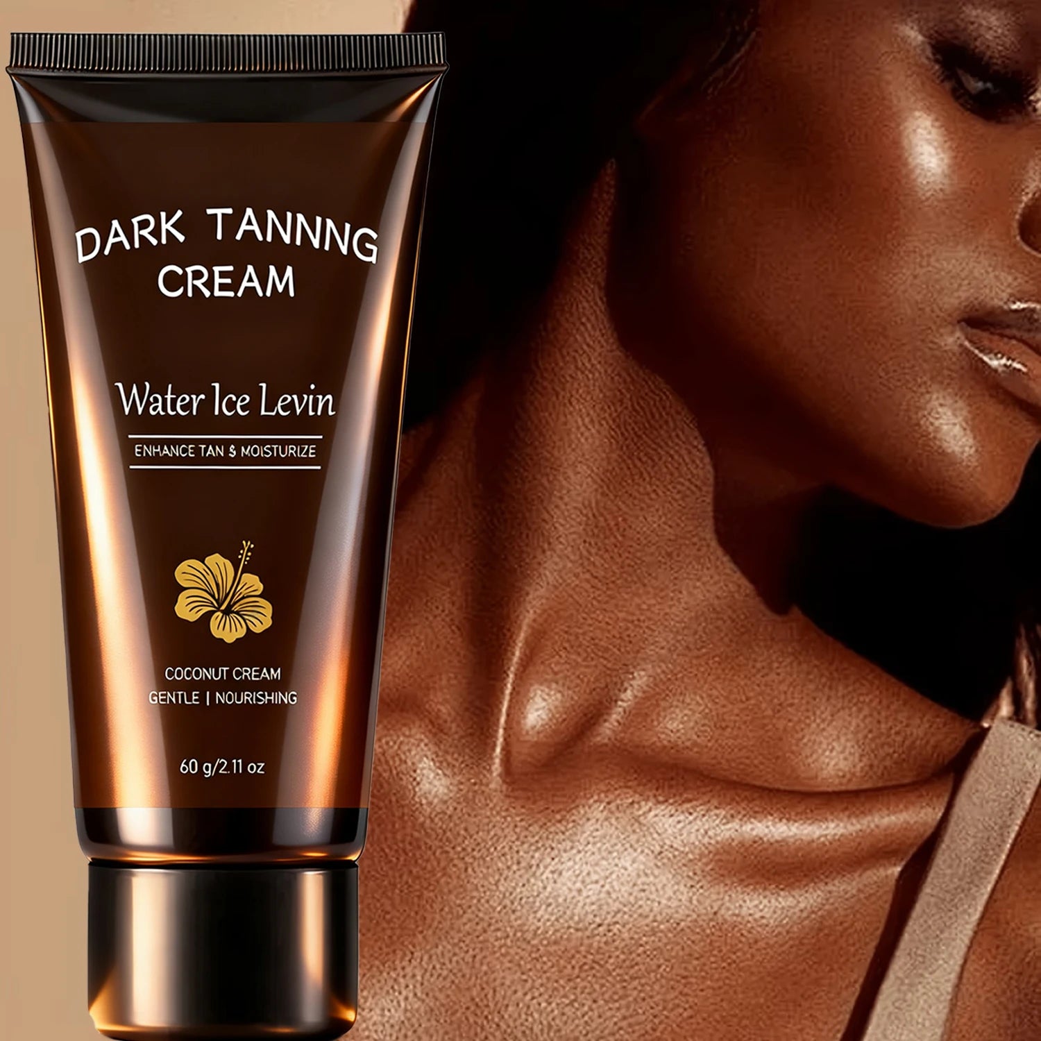 Collagen Coconut Self Tanning Cream – Dark Glow, 60g Self Tanning Cream Oasis Select