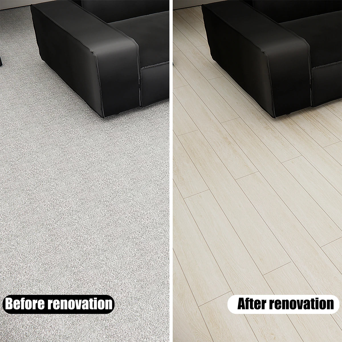 40cm Wide Self-Adhesive Floor Sticker Waterproof And Suitable For Living Room Bathroom And Kitchen Easily Decorating Home Floors Oasis Select