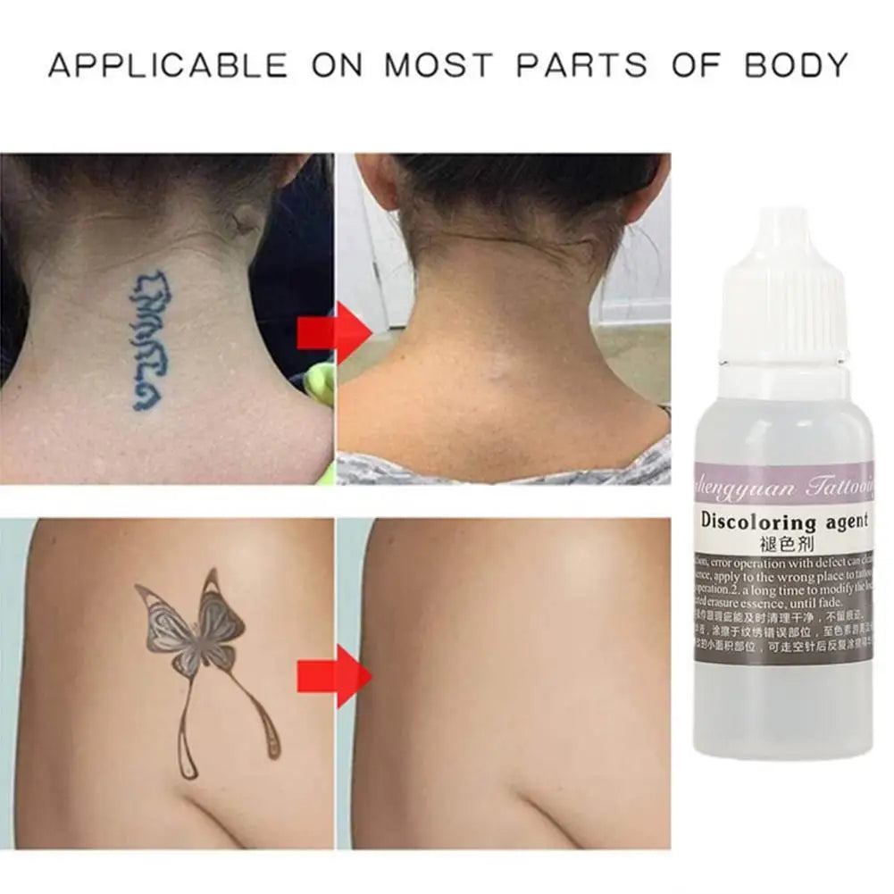 Painless Tattoo Remover & Fading Agent, Tattoo Removal Oil to Effectively & Gradually Fade Tattoos,Eyebrow Color Remover Agent Oasis Select
