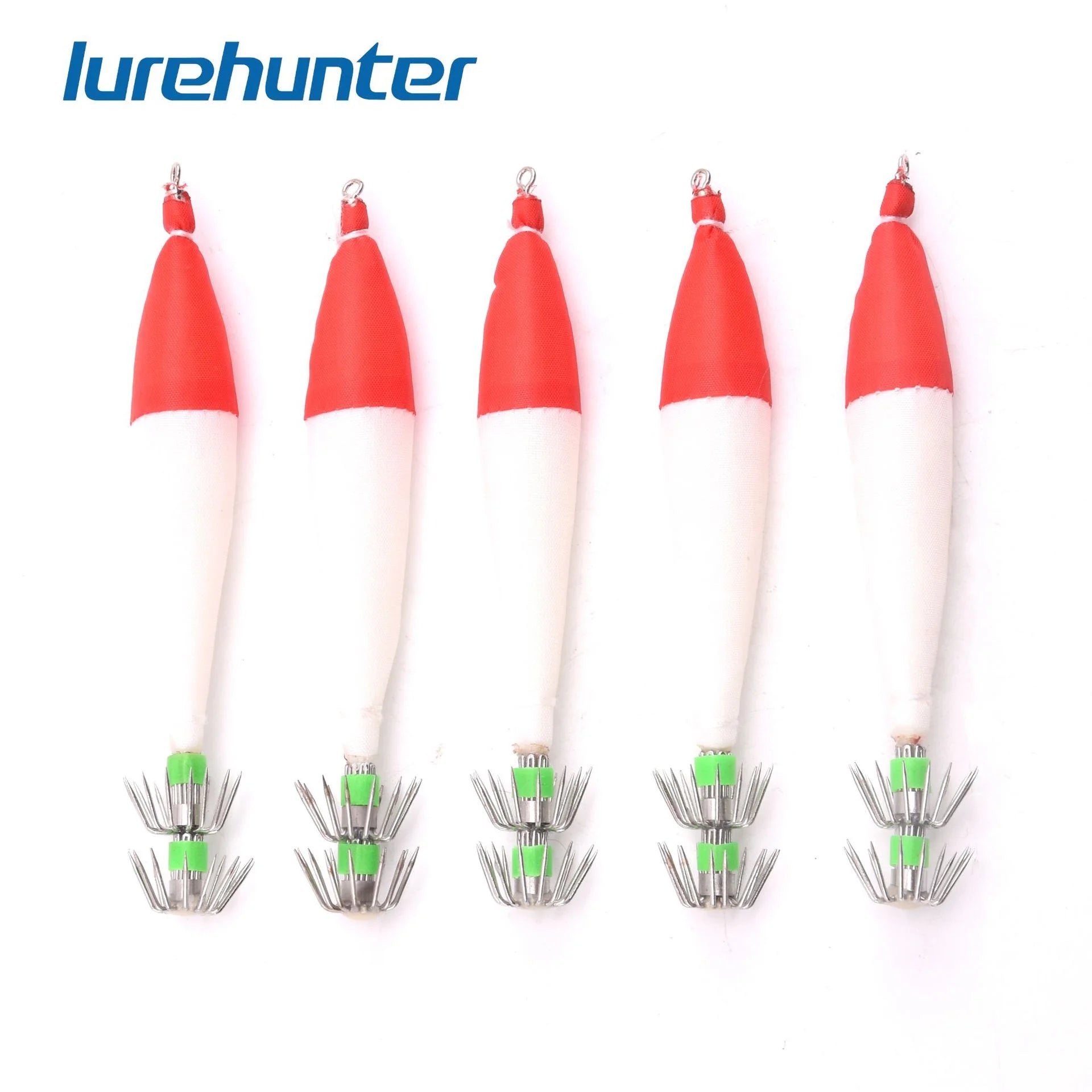 4#10.5cm/6.3g five-color luminous squid hook cloth roll squid needle explosion shrimp hook octopus hook sea fishing lure Oasis Select