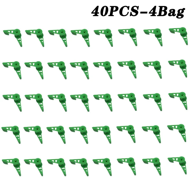360 Degree Adjustable Plant Branch Bending Clips for Gardening Stem Low Stress Training Tool Horticulture Bender Equipment Oasis Select Green-40PCS