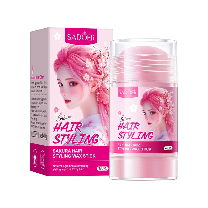 Cherry Blossom Hair Wax Stick 40g – Smooth & Style Flyaways Hair Wax Stick Oasis Select 1Pc