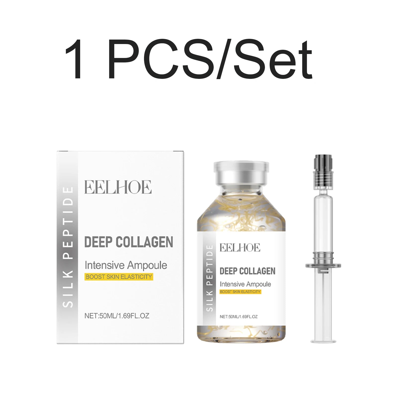 Silk Peptide Collagen Serum Intensive Lifting Ampoule Tighten Skin Reduce Fine Lines Firming Smoothing Face Essence Elasticity Oasis Select 1 PCS