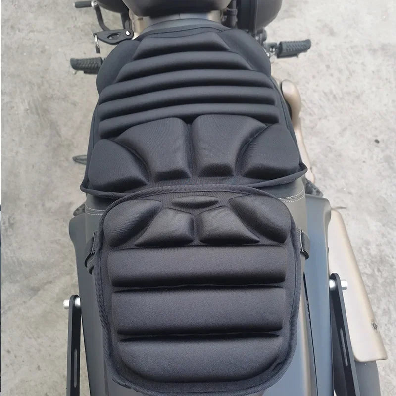 2 Pack Motorcycle Seat Pad 3D Comfort Gel Cushion Seat Breathable Universal Shock Absorbing Seat Cover for Advanced Mountain Oasis Select