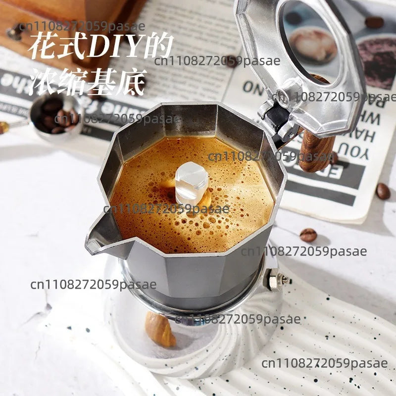 Stainless Steel Double-Valve Moka Pot | Italian Stovetop Coffee Maker