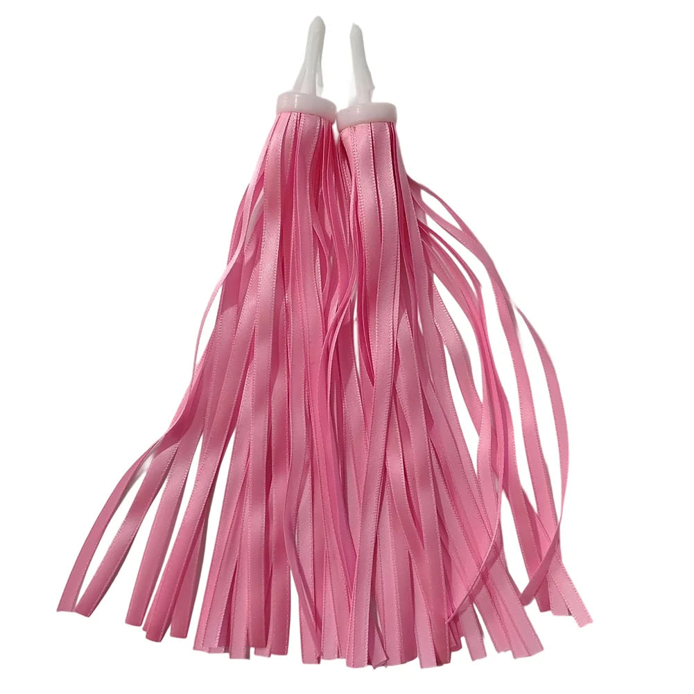 25cm Long Bicycle Handlebar Tassels Bike Handlebar Decoration Accessories Scooter Decorations Compatibility With Bikes Oasis Select Pink