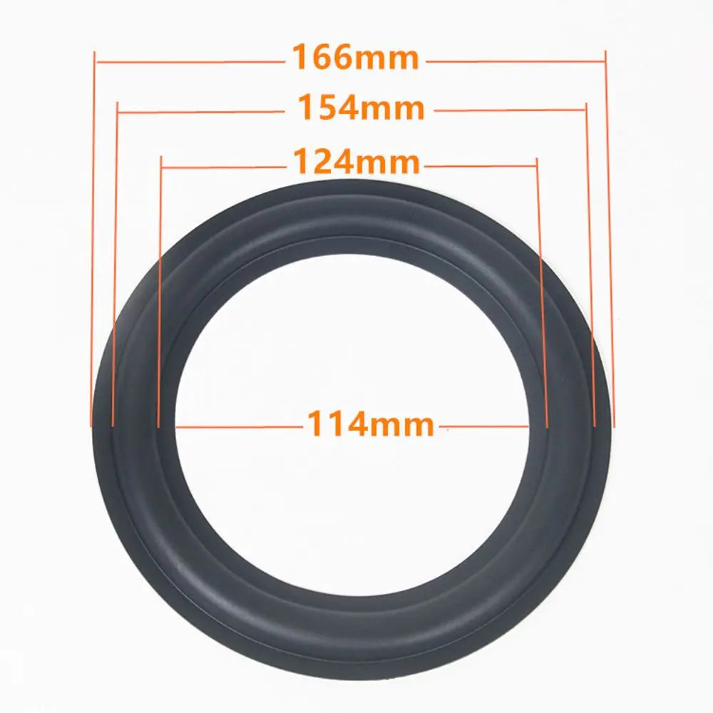Black Speaker Rubber Repair Folding Edge Ring Subwoofer Speaker Repair Accessories DIY 5 INCH 6.5INCH 8 INCH 10 12 INCH Oasis Select 7 inch