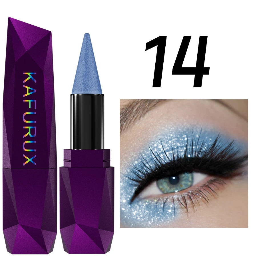 KAFURUX 25-Color Pearlescent Eyeshadow Stick – Waterproof