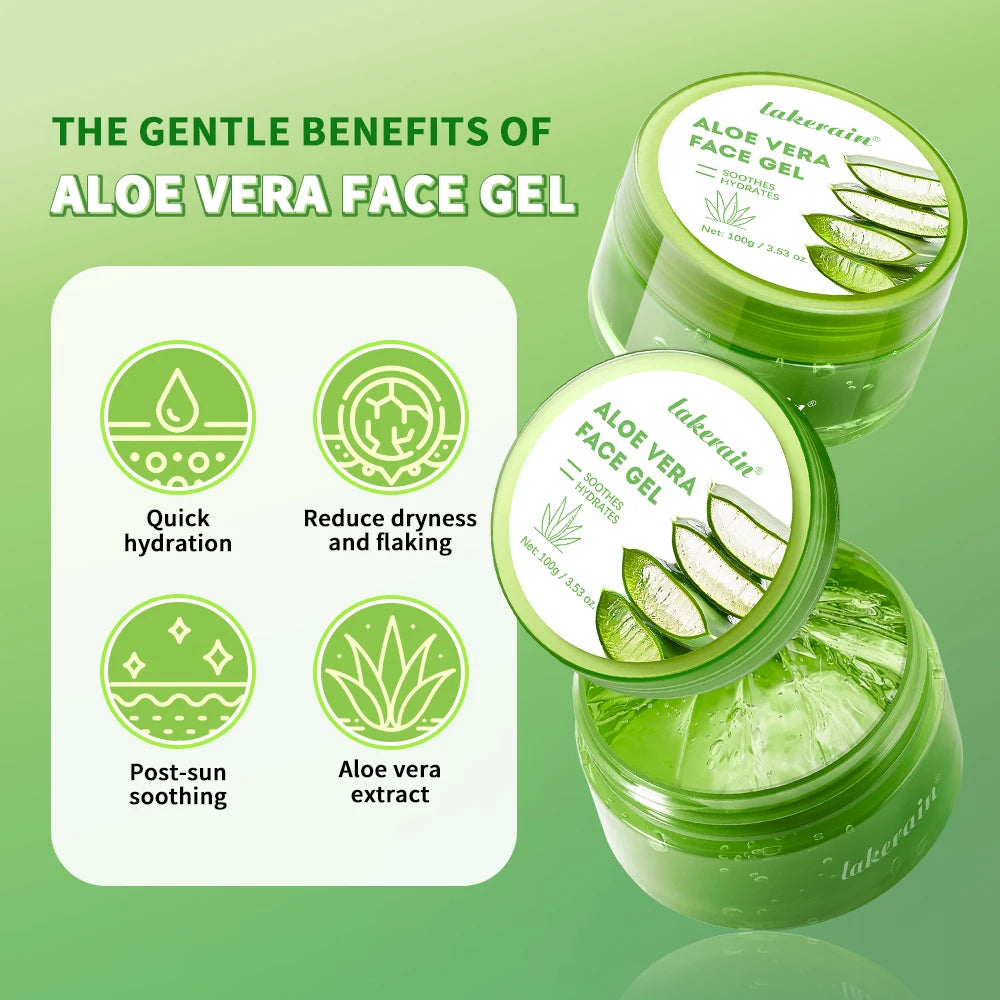 100g Aloe Vera Gel Moisturizing Soothing Aloe Vera Gel Creams Skin Nourishing Hydrating Face Cream Beauty Facial Skin Care Oasis Select