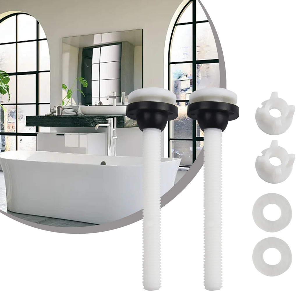 Parts Suitable Supply Useful Brand New Toilet Seat Bolts Hinge Home Mount Plastic Replacement Sturdy Accessory Oasis Select