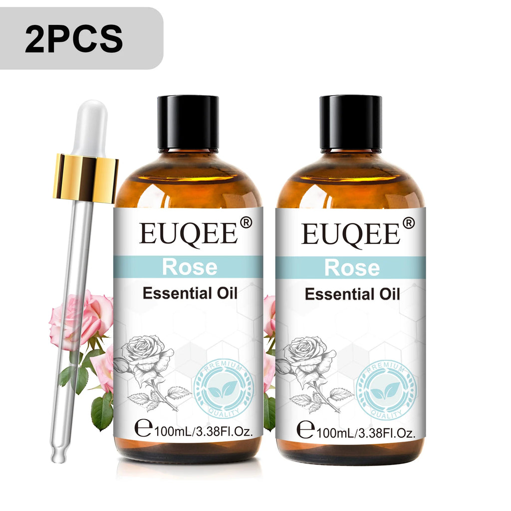 EUQEE 100ml Essential Oils – Lavender, Vanilla, Lemon & Cinnamon