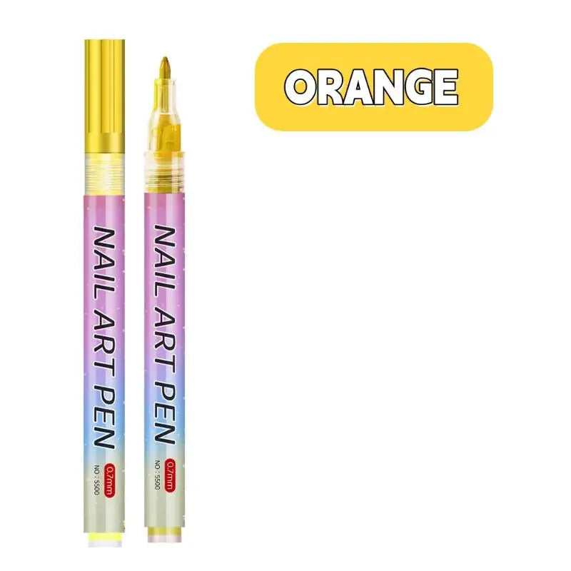 1/12Pc DIY Colorful Nail Art Graffiti Pen Nail DIY Quick-drying Dot Flowers Liner Pen 3D Effect Nail Art Graffiti Pen Nail Tools Oasis Select A11