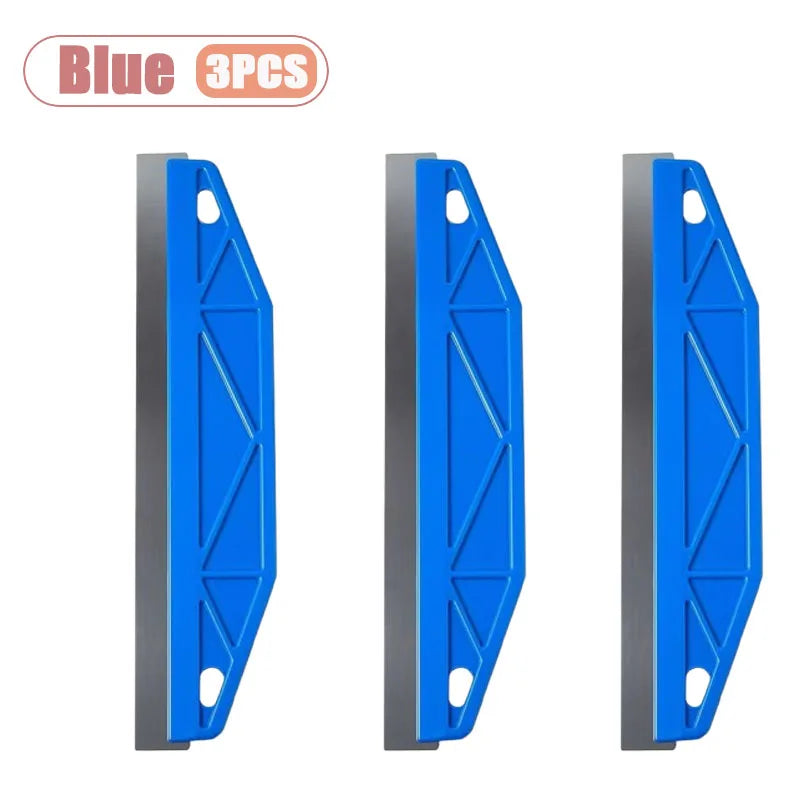 1-10PCS Stainless Steel Wallpaper Scraper Putty Knife Plastic Handle Drywall Mud Trowel for Paint Removal Caulk Home DIY Oasis Select Blue-3PCS