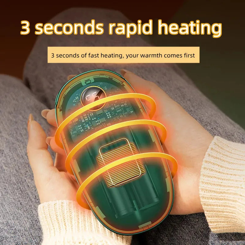 10000mAh USB Rechargeable Winter portable Hand Warmer Mobile Power Handheld Warmer Heater Outdoor Traveling Hiking Power Bank Oasis Select