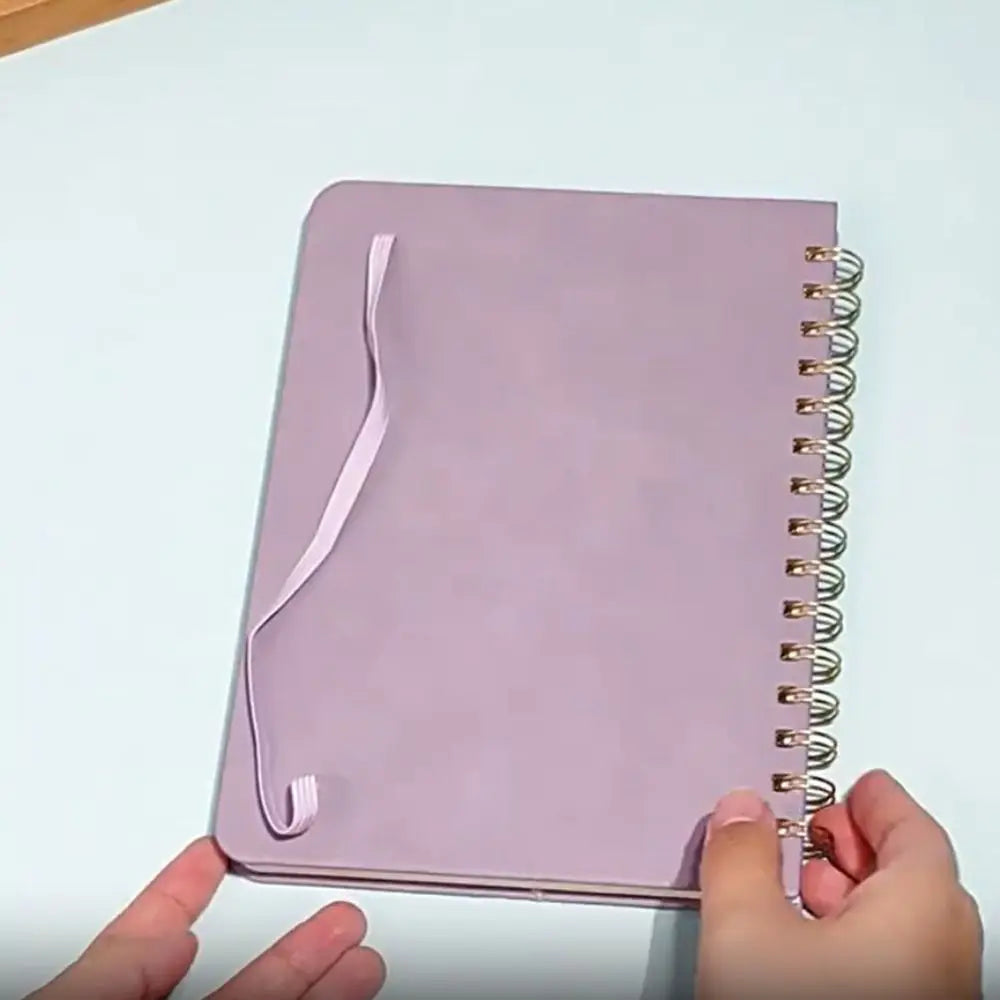 A5 2026 Weekly Monthly Planner PU Leather Cover Self-fill Coil Schedules Notebooks with Strap Calendar Daily Planner Notepad Oasis Select