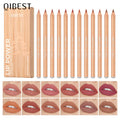 QIBEST 12-Pc Matte Lip Liner Set – High Pigment Velvet Lipliner