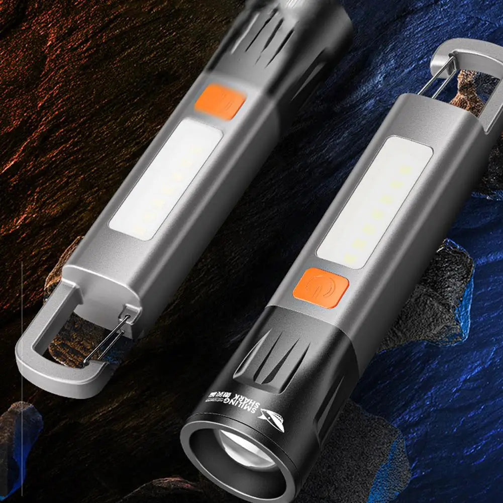 EDC LED Flashlight Zoomable 7-Mode USB-C Rechargeable Torch LED EDC Flashlight Oasis Select