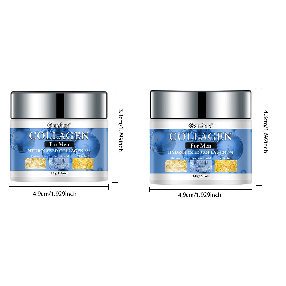 SUYARUN Collagen Men's Face Cream – Non-Greasy Moisturizer
